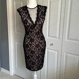 NWOT Betsy & Adam | Women’s dress | Size 4 | Black lace